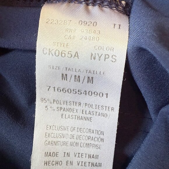 Cherokee Luxe Womens Scrub Pants CK065A Navy Blue M Elastic Waist Utility Pocket - Picture 3 of 6